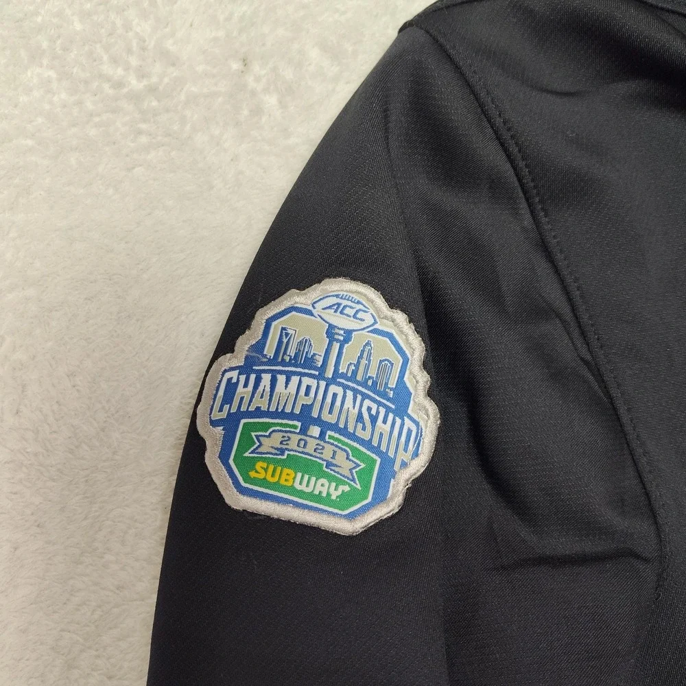 Pitt Panthers Nike Jacket‎ Womens Small Black Hooded Full Zip Dri-FIT Football